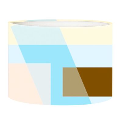 Abat-jour Art Deco Light Blue