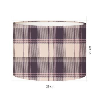 Abat-jour Chevet Tartan Timo 3