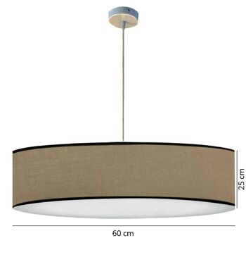 Suspension Eclat taupe 3