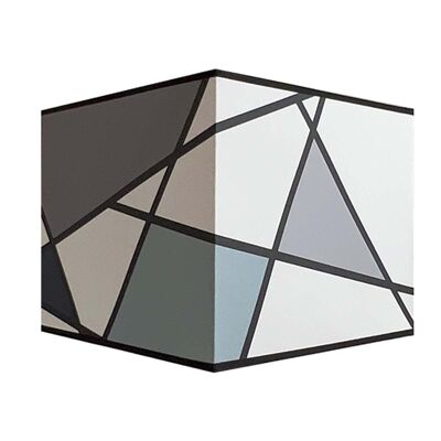 Callero Gray square lampshade