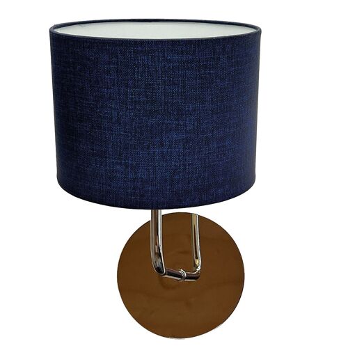 Applique Effet Lin bleu foncé