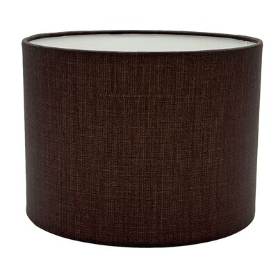 Chocolate Linen Effect Lampshade