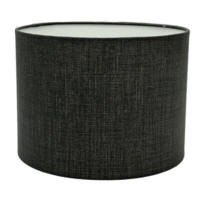 Linen Effect Lampshade Dark Gray