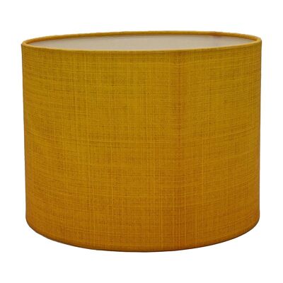 Yellow Linen Effect Bedside Lampshade