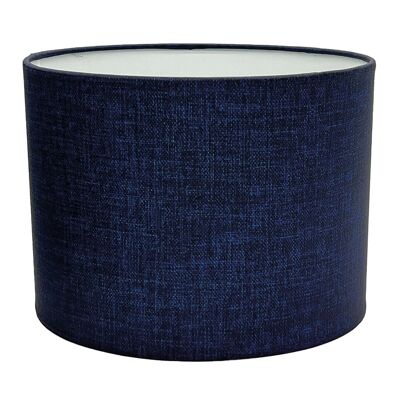 Linen Effect Bedside Lampshade Dark Blue