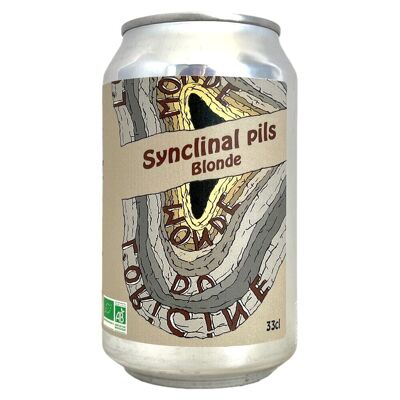Bière Blonde Bio La Synclinal Pils en canette 33cl 5,5%