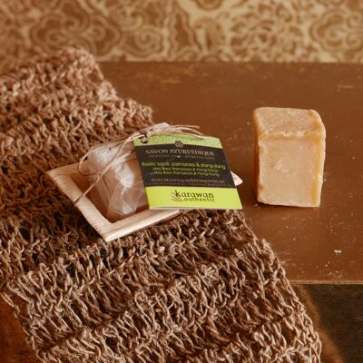 SAVON SOLIDE AYURVEDIQUE - BASILIC SACRÉ - PETIT FORMAT - 20G - VENDU PAR 50