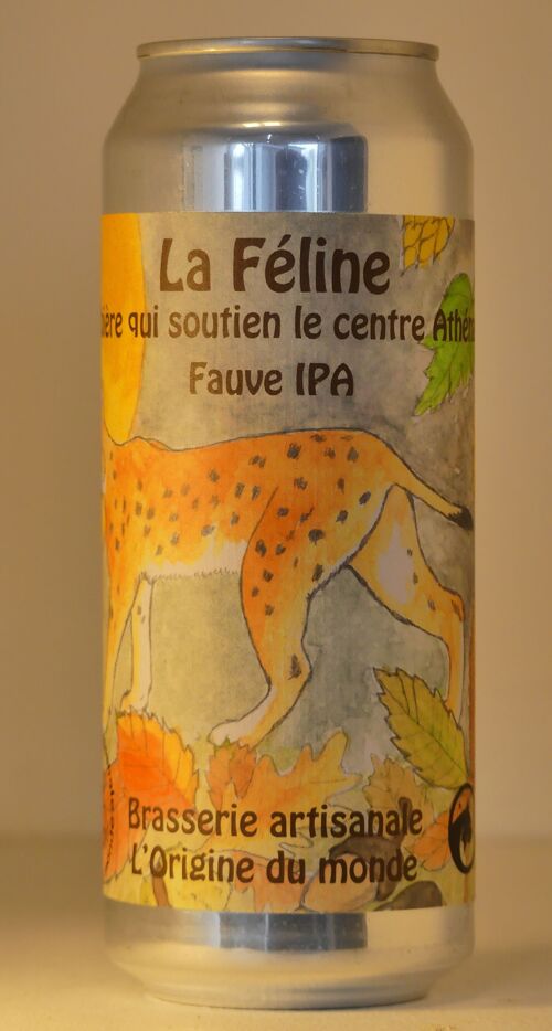 Bière artisanale Ambrée Bio IPA LA FELINE 6% 50cl