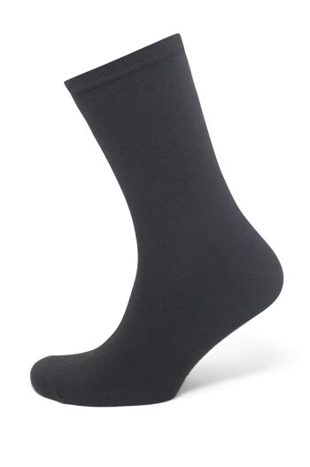 REAL GUYS chaussettes durables noires MEERMADE - pack double 3