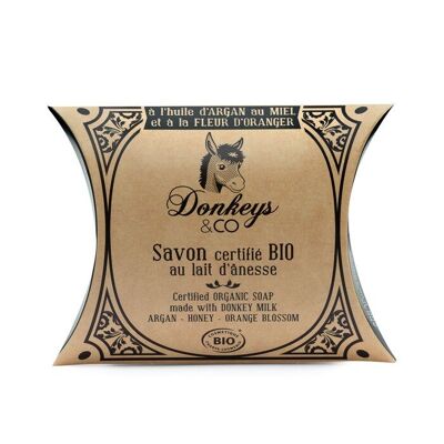 Organic donkey milk soap Argan - Honey 25g
