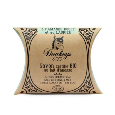 Organic Donkey Milk Soap Sweet Almond - Laurel 25g
