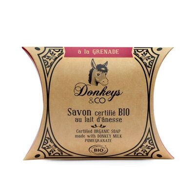 Organic donkey milk soap Pomegranate 25g