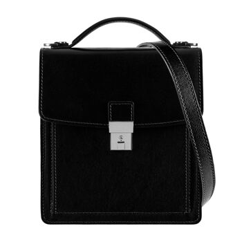 Petite mallette en cuir, sac messager - Walden 27