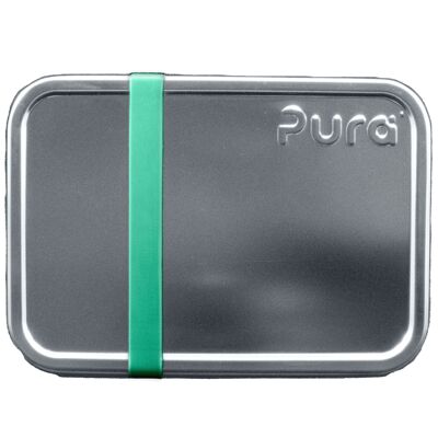 Pura lunchbox large + silicone band moss