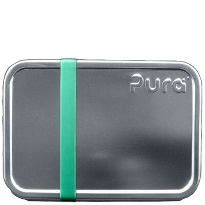Pura lunchbox large + silicone band moss