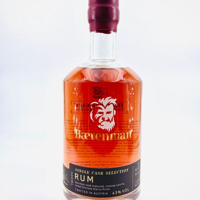 Bærenman Single Cask Selection - Rum No.1 43% vol, 500ml