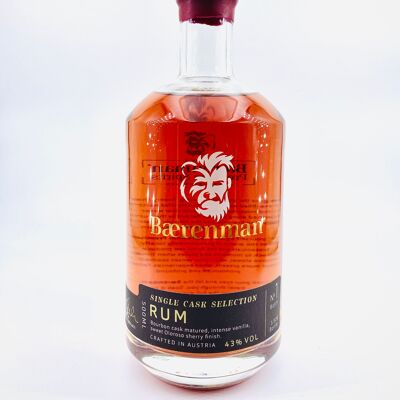Bærenman Single Cask Selection - Rum No.1 43% vol, 500ml