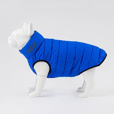 Reversible Dog Puffer Jacket - Blue and Navy