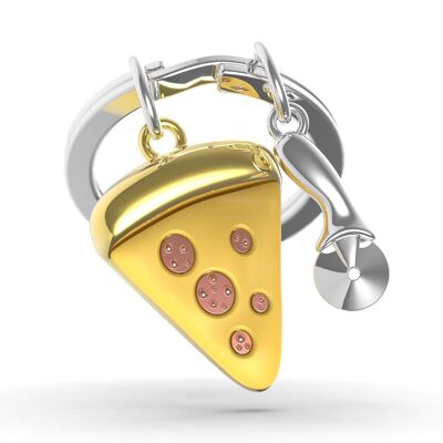 Pizza key ring - METALMORPHOSE