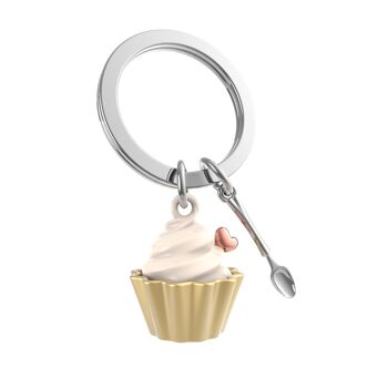 Porte-clés Cupcake vanille - METALMORPHOSE 4