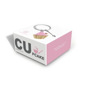 Porte-clés Cupcake fraise - METALMORPHOSE 2