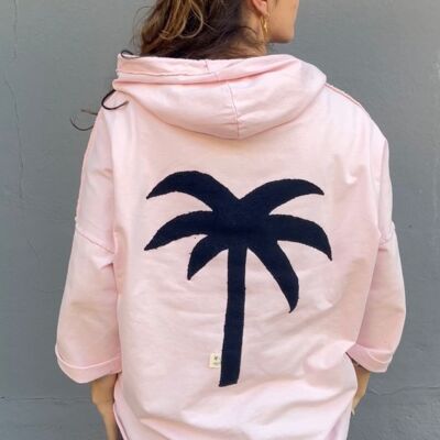 TAGHAZOUT CARBON PALM SPONGE HOODIE