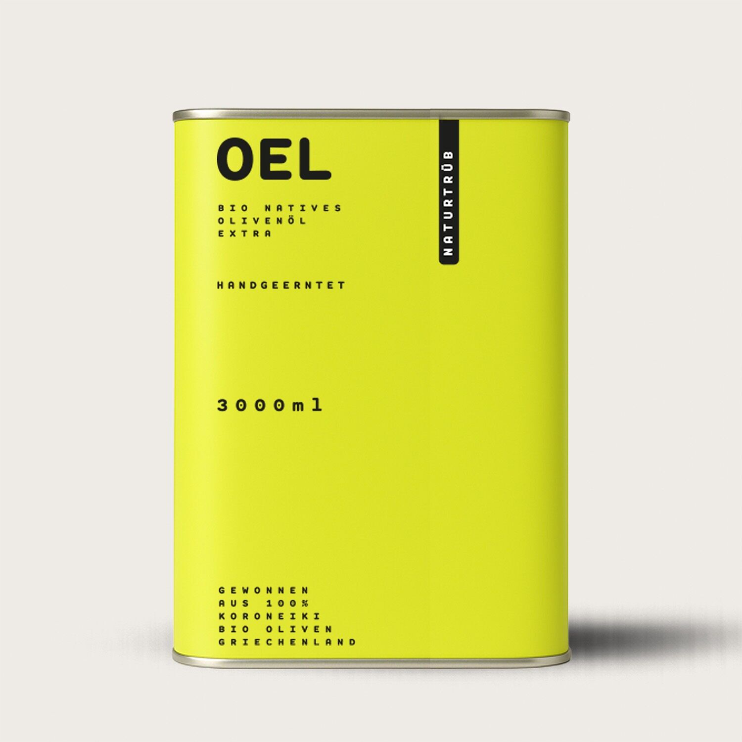 ACEITE NATURALMENTE CLUB 3.000 ml - Aceite de Oliva Virgen Extra Ecológico sin filtrar