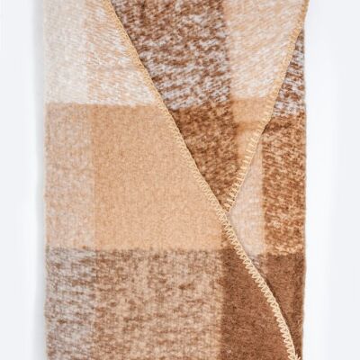 Scarf in beige and brown