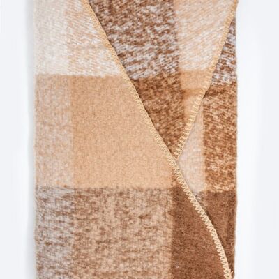 Scarf in beige and brown