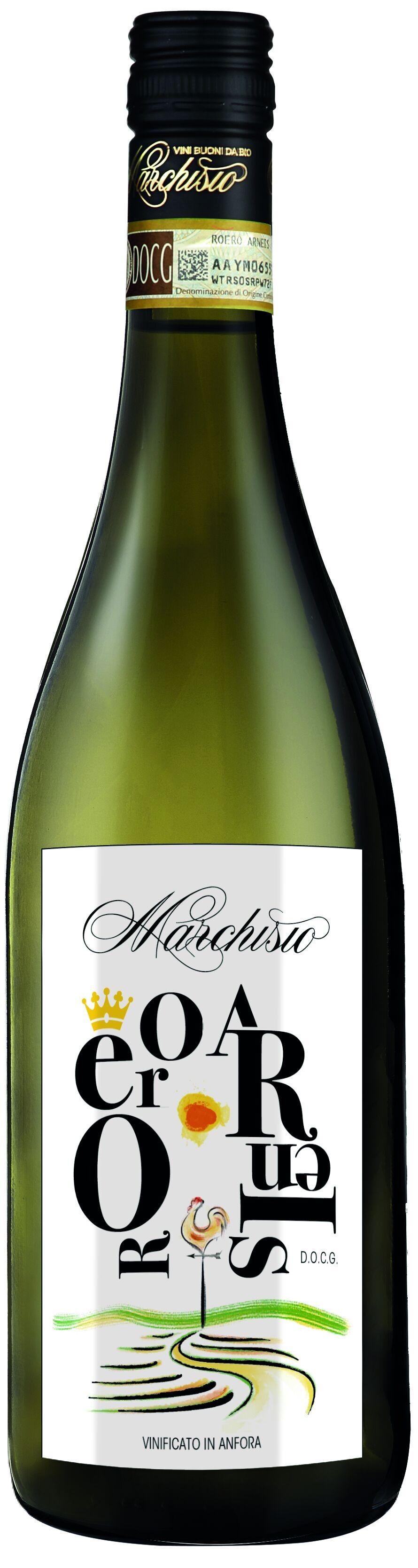 Costa delle Rose Vini in Anfora, Roero Arneis DOCG 2021, MARCHISIO, blumiger und mineralischer Weißwein