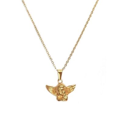 Necklace golden angel