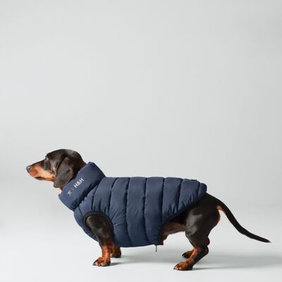 Hackett x Hugo & Hudson Reversible Dog Puffer Jacket - Navy & Berry