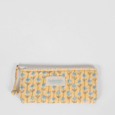 Garland Zip Pouch Long, Buttermilk