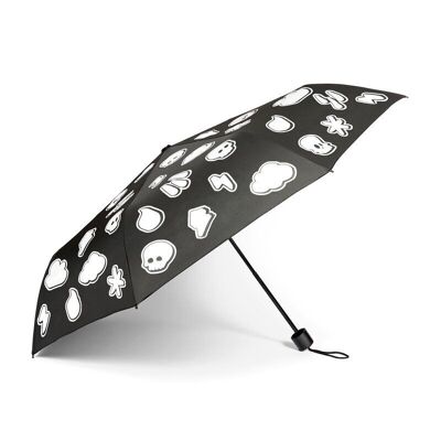 Farbwechselnder Regenschirm mit Wettermuster