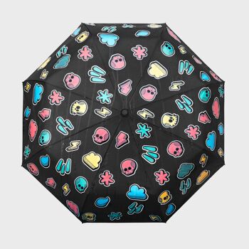 Parapluie à changement de couleur à motif météorologique 5