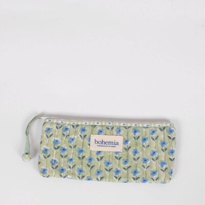 Garland Zip Pouch Long, Sage