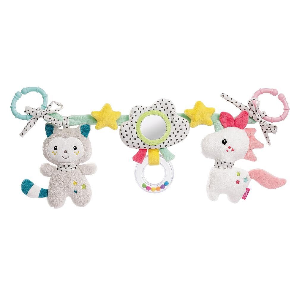 Cadena para cochecito Aiko & Yuki: cadena móvil con figuras colgantes para colgar de forma flexible en cochecitos, sillas de bebé, camas, cunas y arcos de juegos