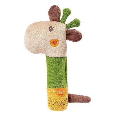 Giraffe gripping toy – grasping toy for rattling, squeaking & feeling
