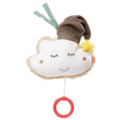 Music box cloud with hat – wind-up music box with melody "Sleep, baby, sleep"