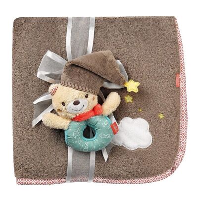 Bear cuddly blanket – for cuddling, as a crawling mat, comforter or blanket