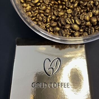 Grains de café avec de l'or comestible 4