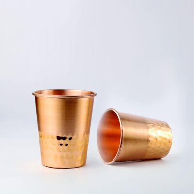 Tapper Bottom - Juego de vasos de agua de cobre Sequence (2 vasos)