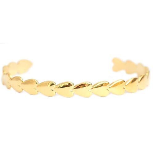 Gouden bangle hearts