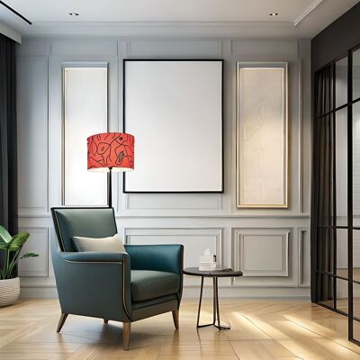 Abstract floor lamp Red