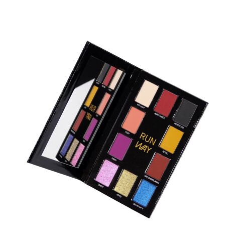 Palette de fards à paupières duochromes RUNWAY