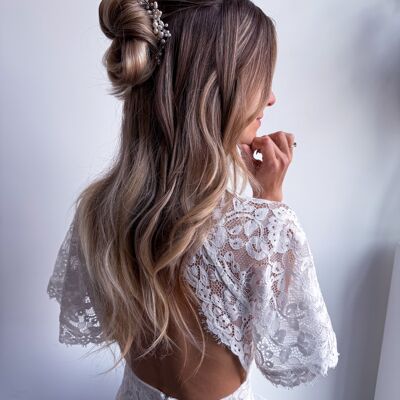 Izabella Haircomb Argento Accessorio per capelli Sposa