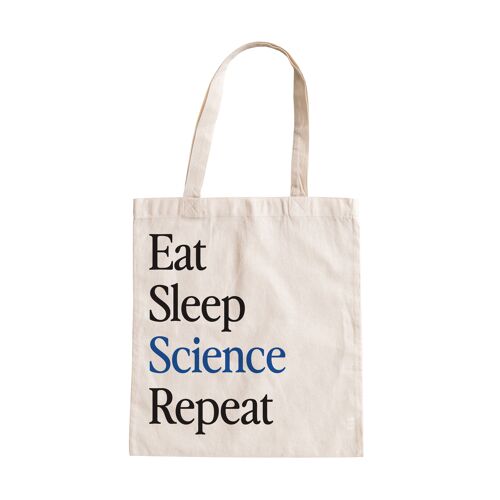 TOTE BAG 100% COTON LABEL OEKO TEX  "EAT SLEEP REPEAT "