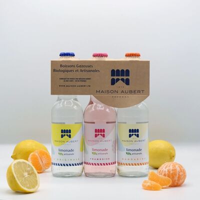 Limonadenpaket – 3 Flaschen handwerklich hergestellte und biologische Limonaden