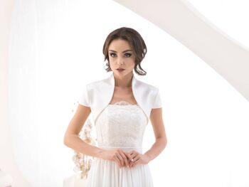 Veste de mariée, boléro de mariage, veste femme - B 47 S 1