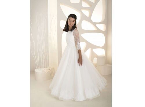 Beautiful dress for girls, communion dress - K 236 ivory